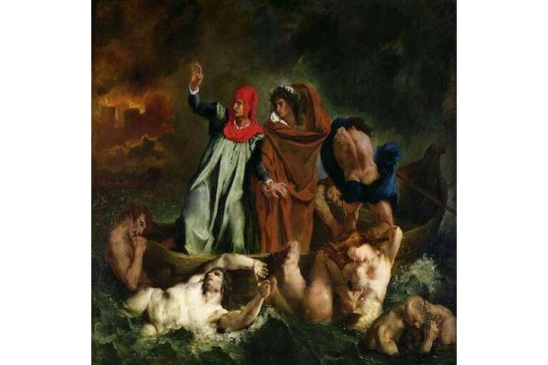 Eugène Delacroix "The Barque of Dante"