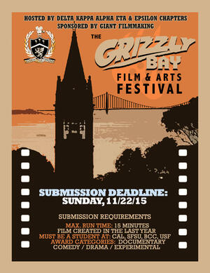 Poster for the 2015 Grizzly Bay Film & Arts Festival